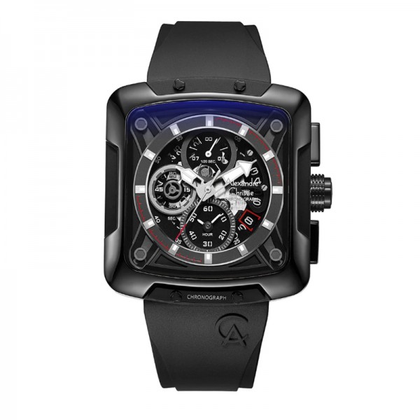 Alexandre Christie AC 3030 Full Black Rubber New GCRIPBA